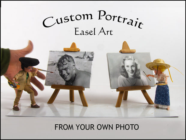 Custom Portrait Easel Art